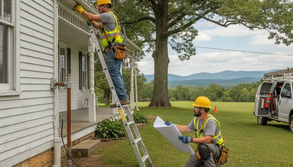Plumber providing repair service in Lynchburg, VA for local plumbing issues