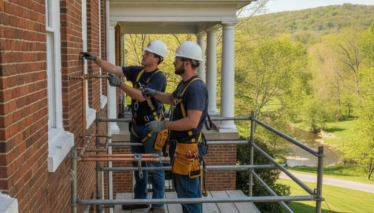 Plumber repairing a pipe in Lynchburg, VA for reliable plumbing repair service