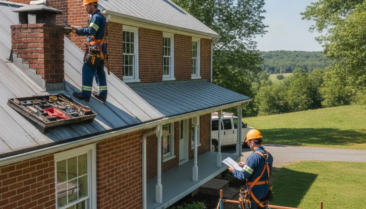 Plumber repairing a pipe in Lynchburg, VA for local plumbing repair service