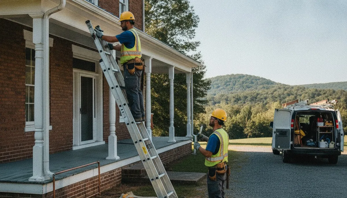 Plumbing repair service van in Lynchburg, VA for plumberslynchburgva-new.com
