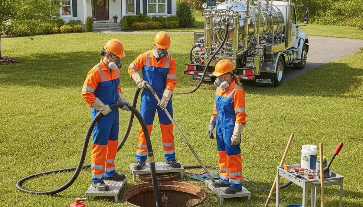 Septic tank cleaning service in Lynchburg, VA for clean, reliable home plumbing maintenance