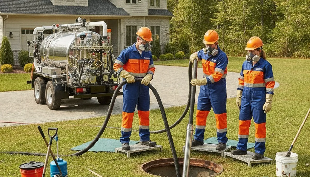 Septic tank cleaning service for Lynchburg, VA homes by On Call Plumbers