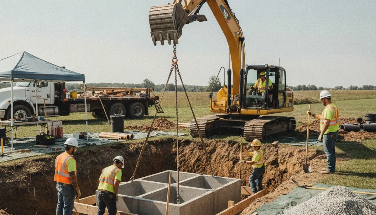 Septic tank installation for Lynchburg, VA homes by On Call Plumbers