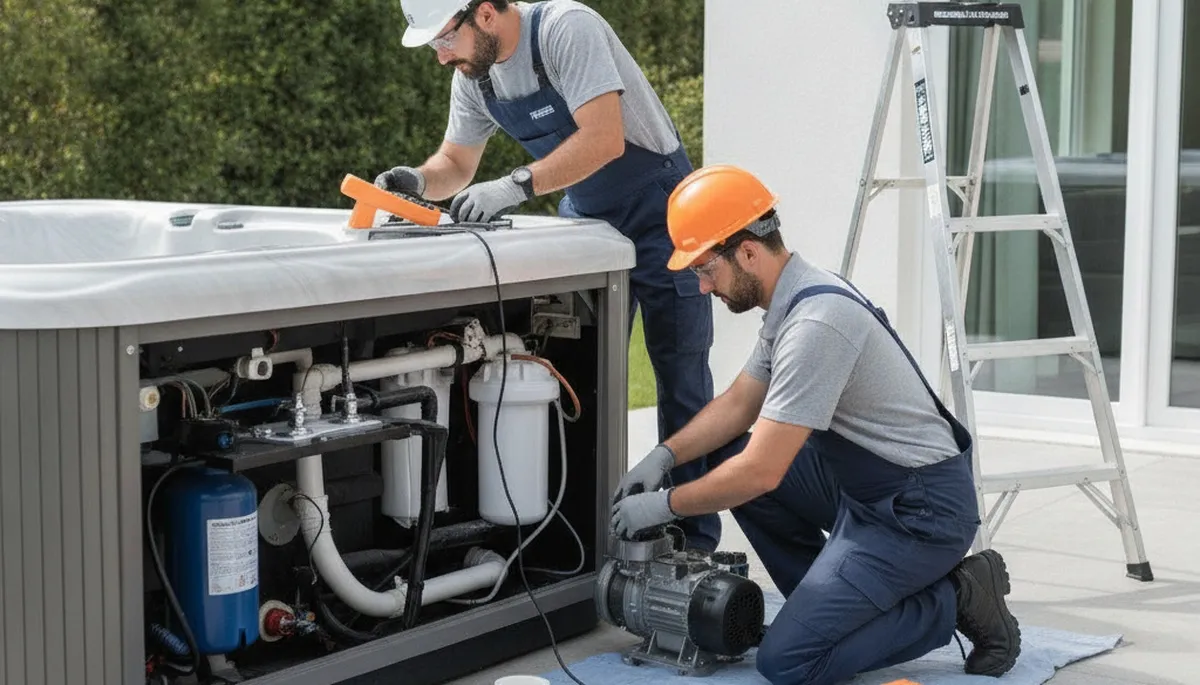 Spa repair service in Lynchburg, VA for jets, heaters, and plumbing issues by On Call Plumbers