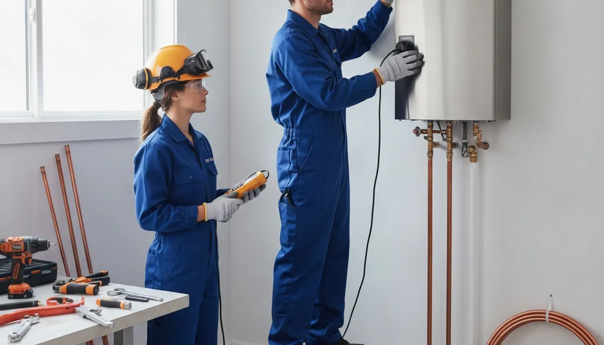 Tankless water heater installation and service by On Call Plumbers in Lynchburg, VA
